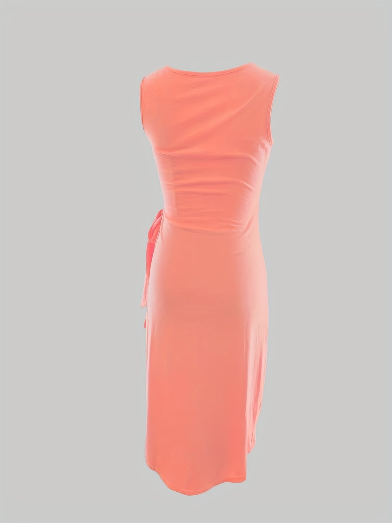 LM | Tie Solid color dress