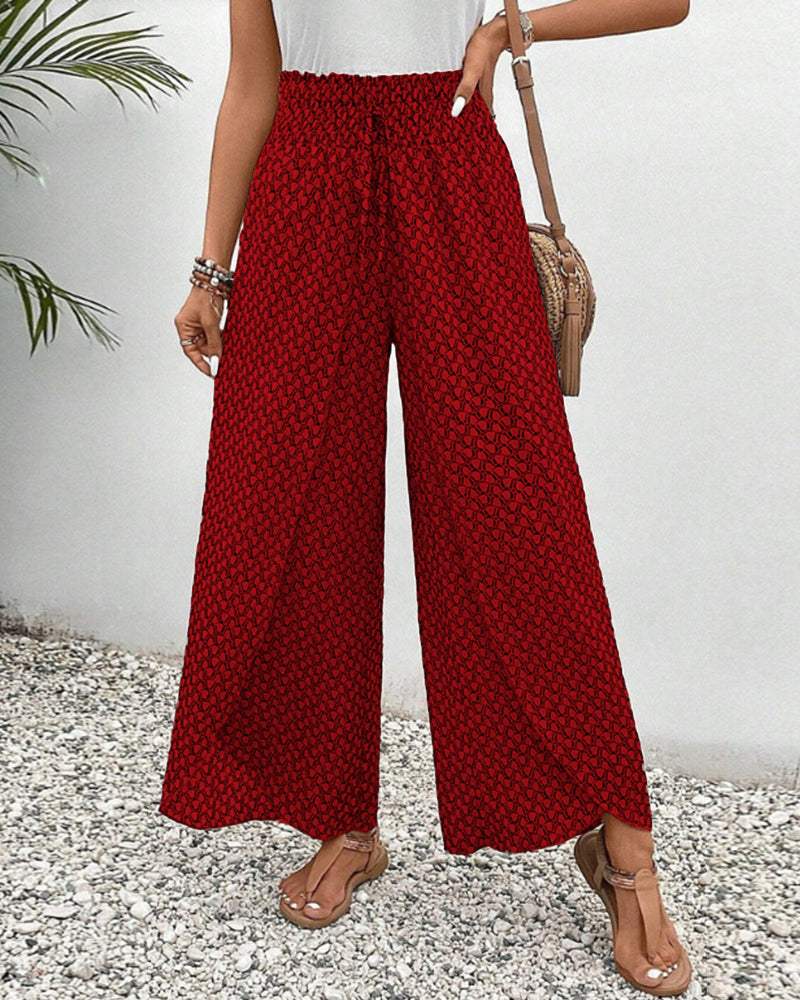 LM | Patterned summer pants for women