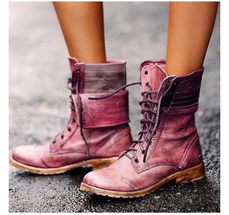 LM | Elegant boots with front lacing