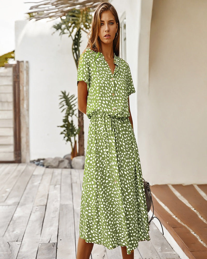 LM | Short-sleeved diva dress