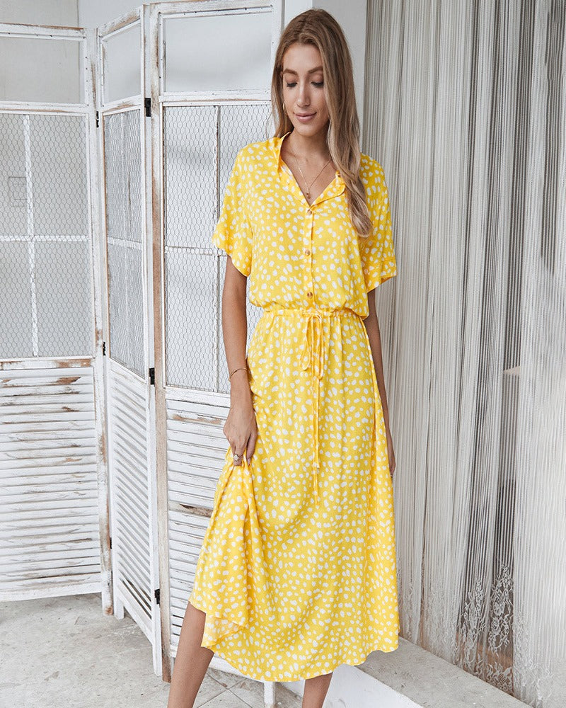 LM | Short-sleeved diva dress