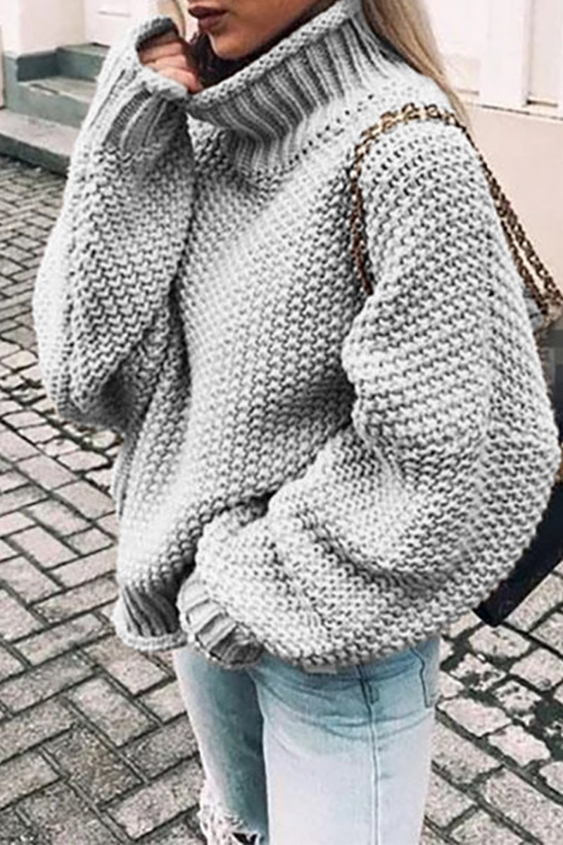 TS | Cozy oversized turtle-neck sweater
