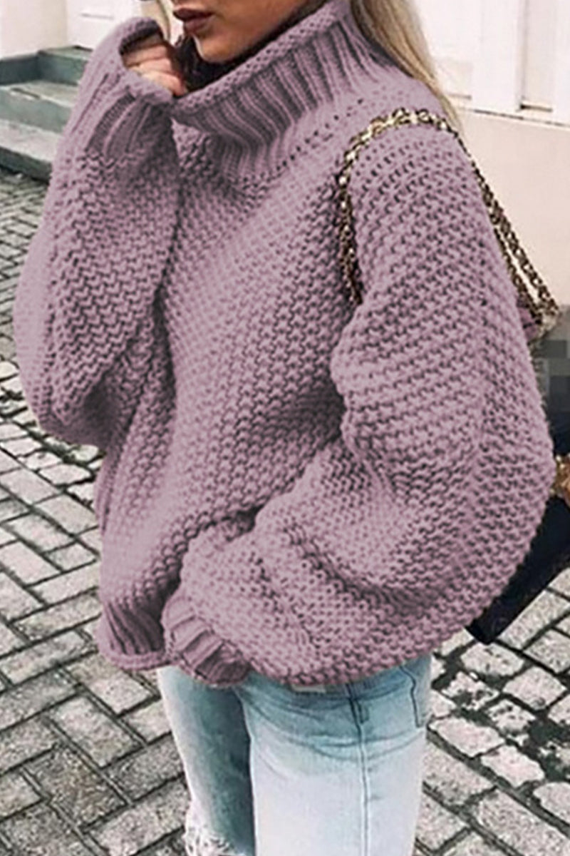 TS | Cozy oversized turtle-neck sweater