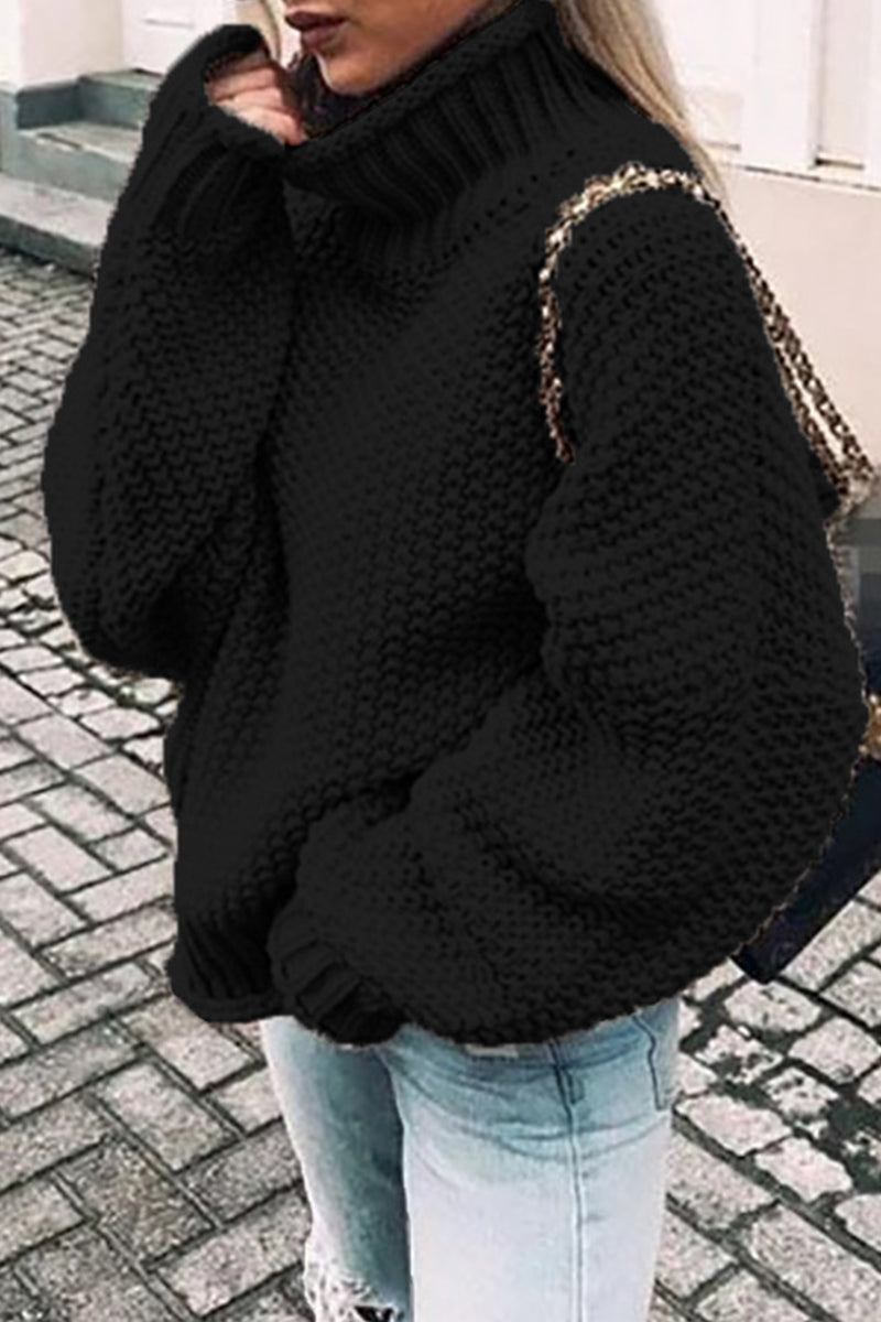 TS | Cozy oversized turtle-neck sweater