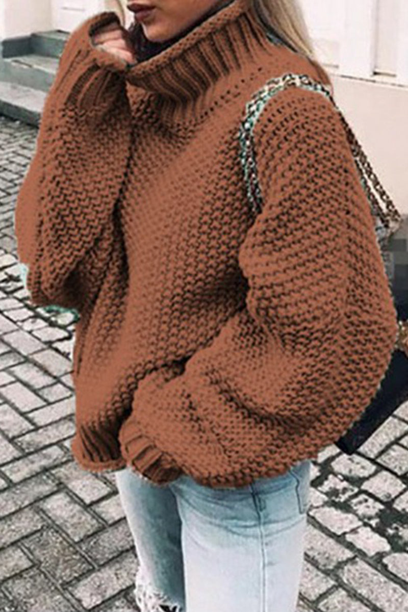 TS | Cozy oversized turtle-neck sweater