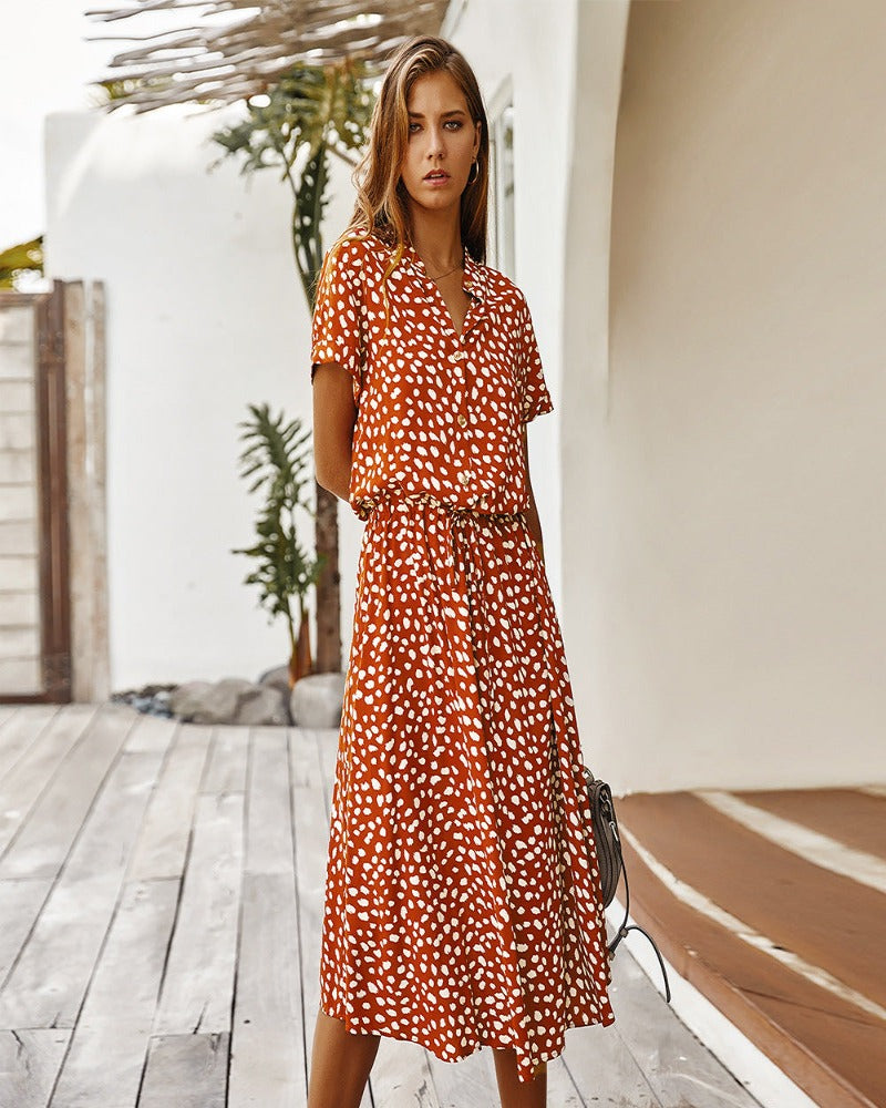 LM | Short-sleeved diva dress
