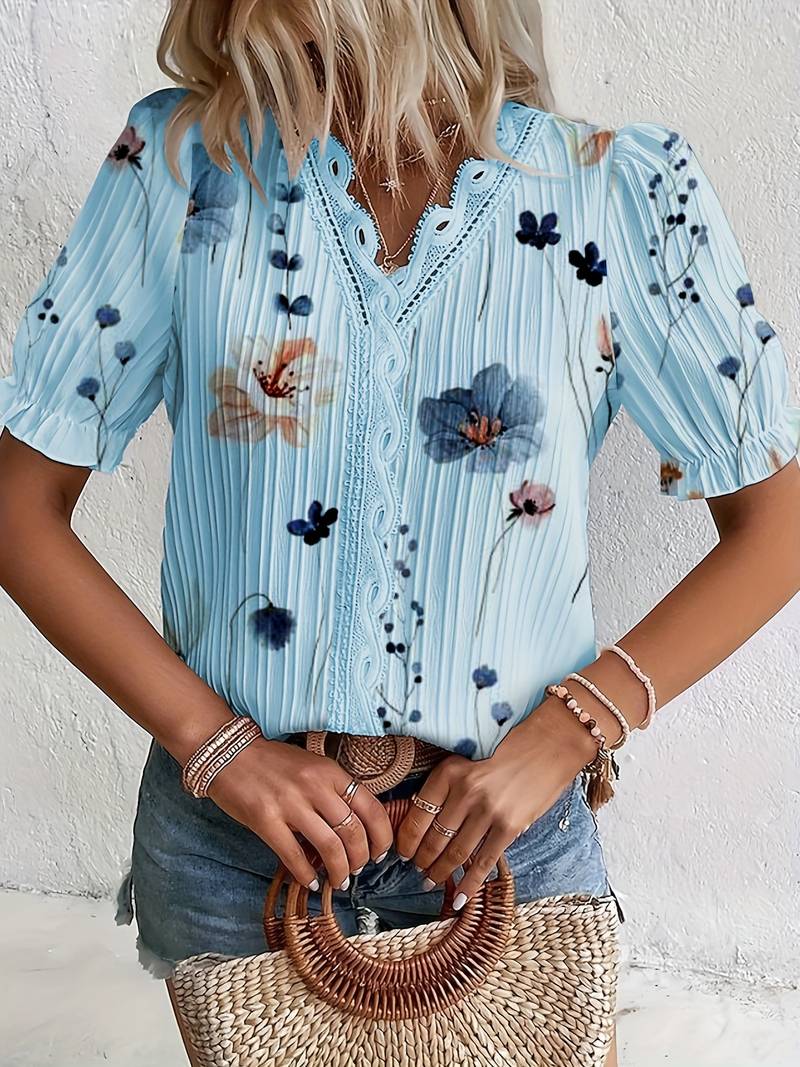 MB | Modische und vielseitige Blumenbluse
