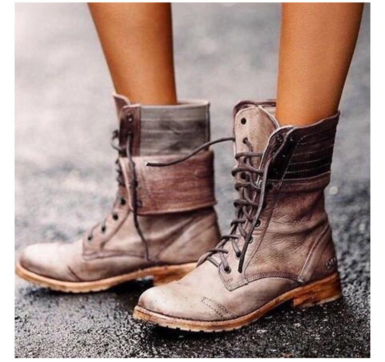 LM | Elegant boots with front lacing