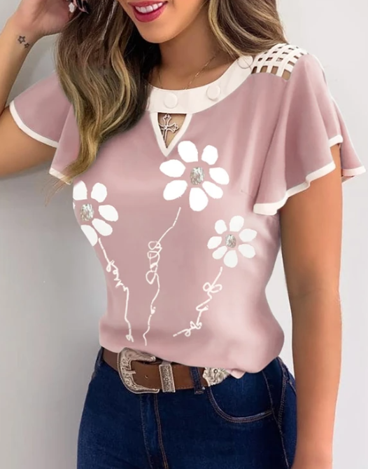 LM | Fashionable, very pretty, elegant summer blouse