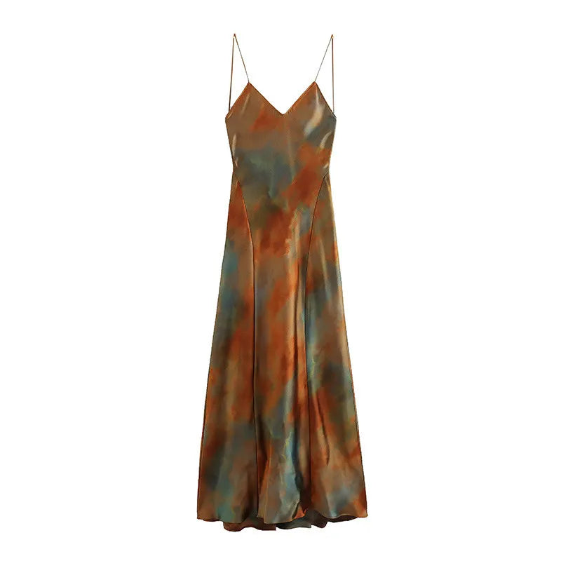 LM | Elegant long evening dress with open back