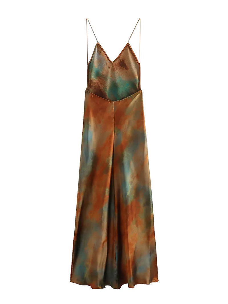 LM | Elegant long evening dress with open back