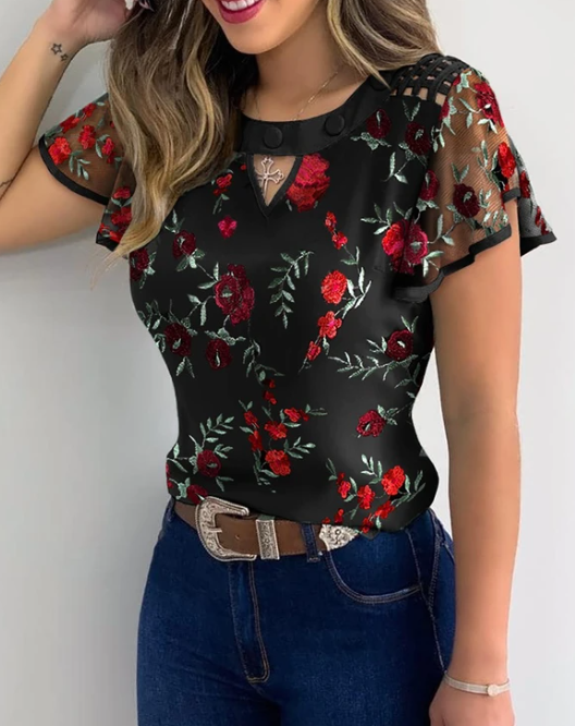 LM | Fashionable, very pretty, elegant summer blouse