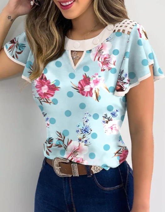 LM | Fashionable, very pretty, elegant summer blouse