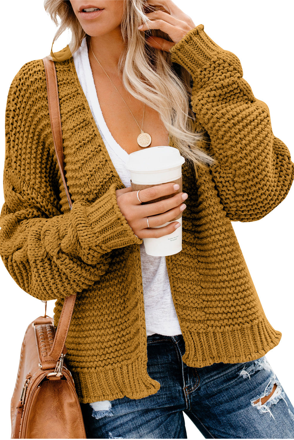 LM | Casual and fashionable winter cardigan