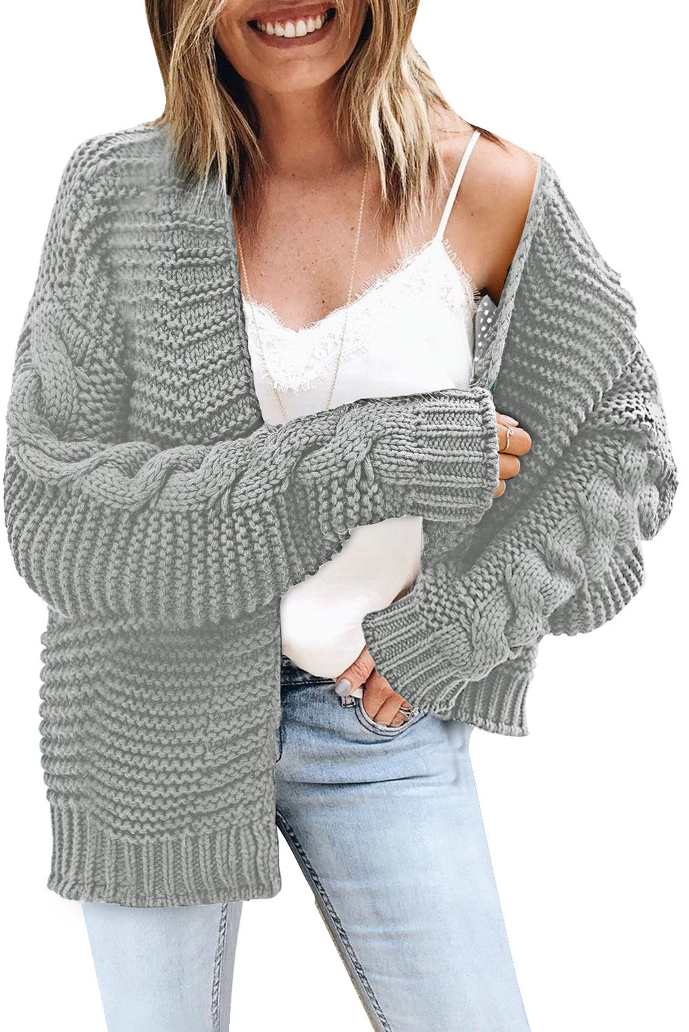 LM | Casual and fashionable winter cardigan