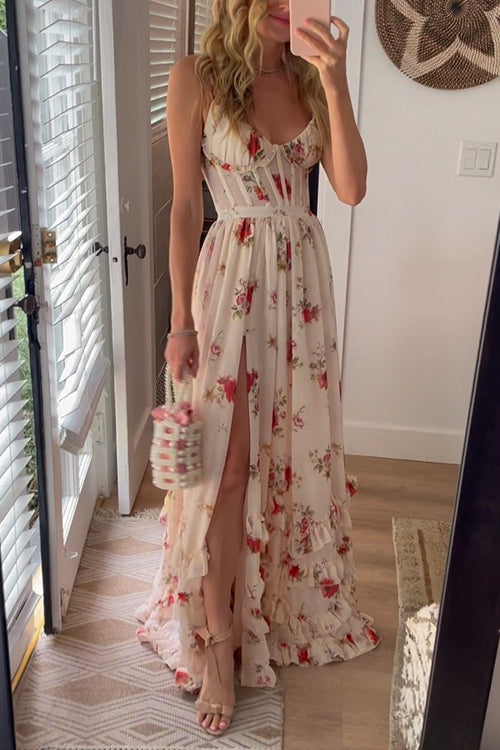 LM | Long flowered dress
