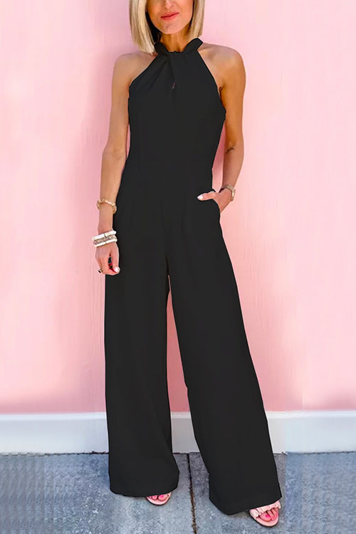 LM | Sleeveless jumpsuit with wide waist and wide leg (7 colors)