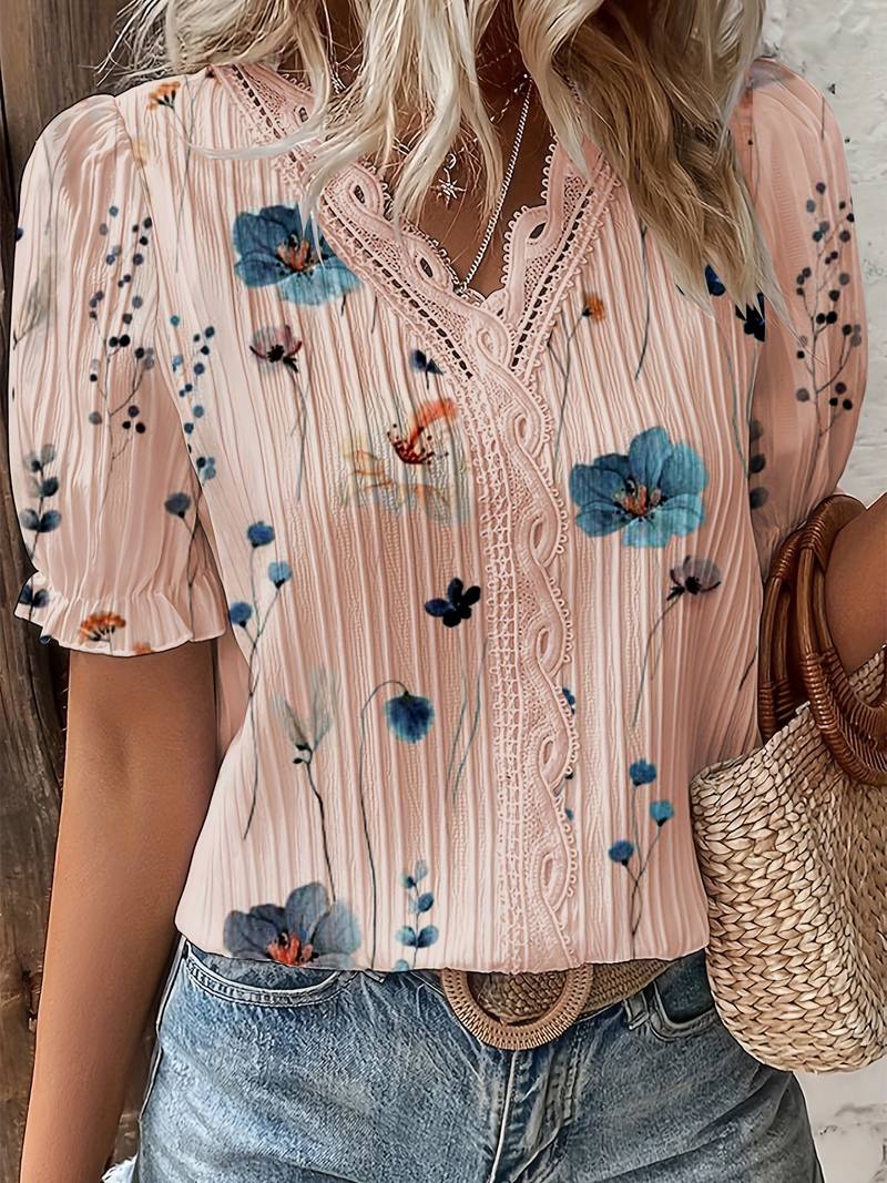 MB | Modische und vielseitige Blumenbluse