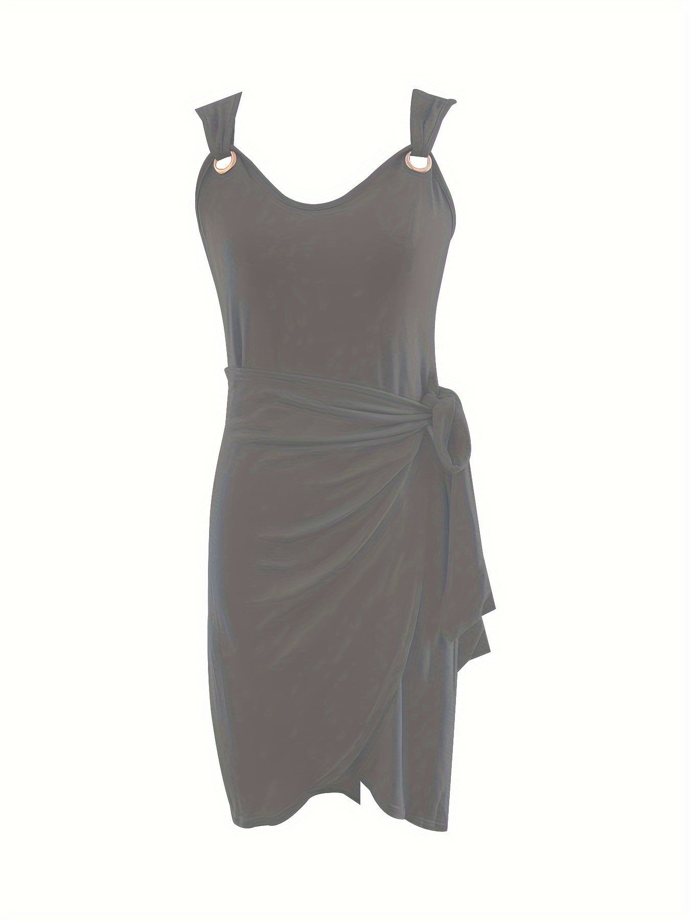 LM | Tie Solid color dress