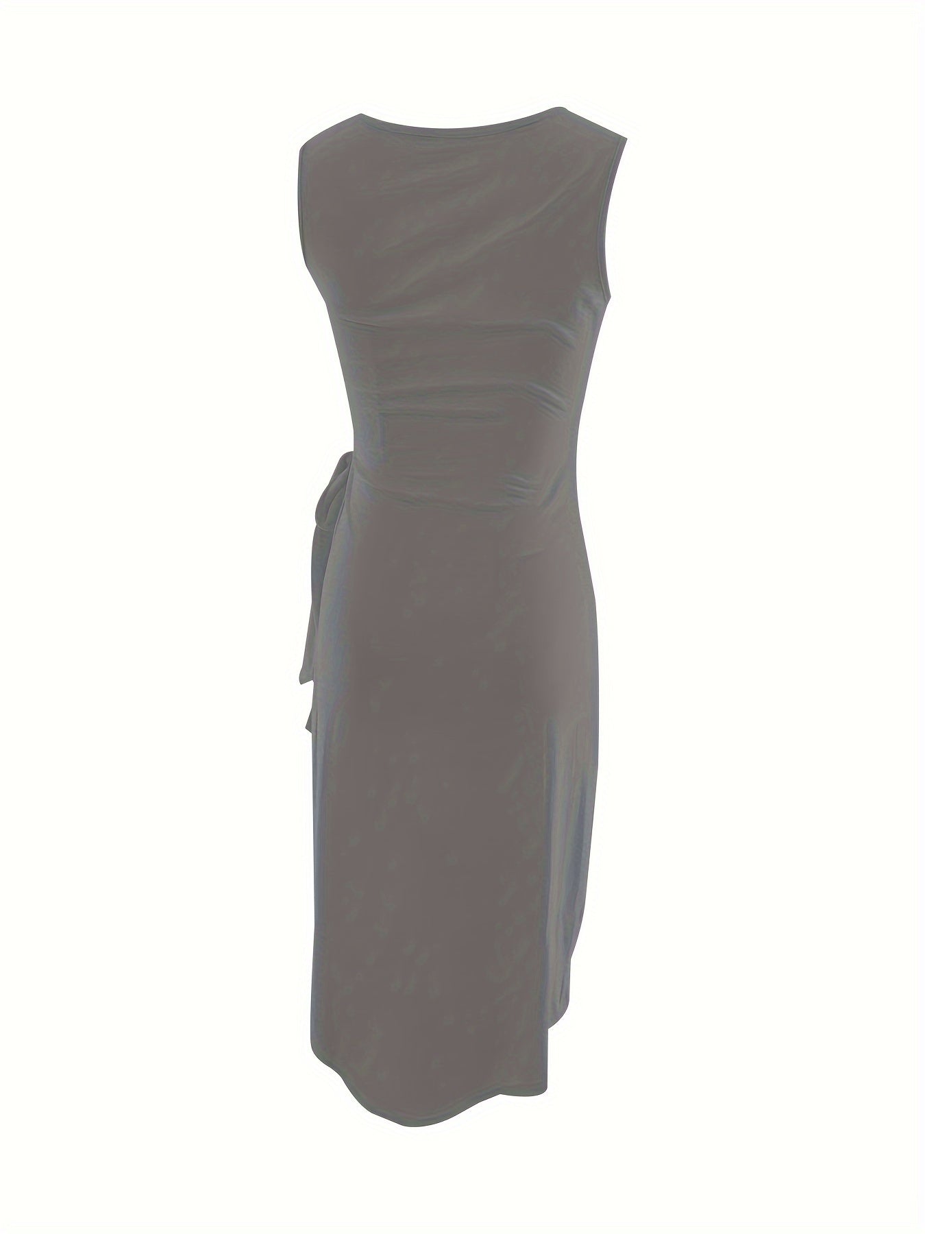 LM | Tie Solid color dress