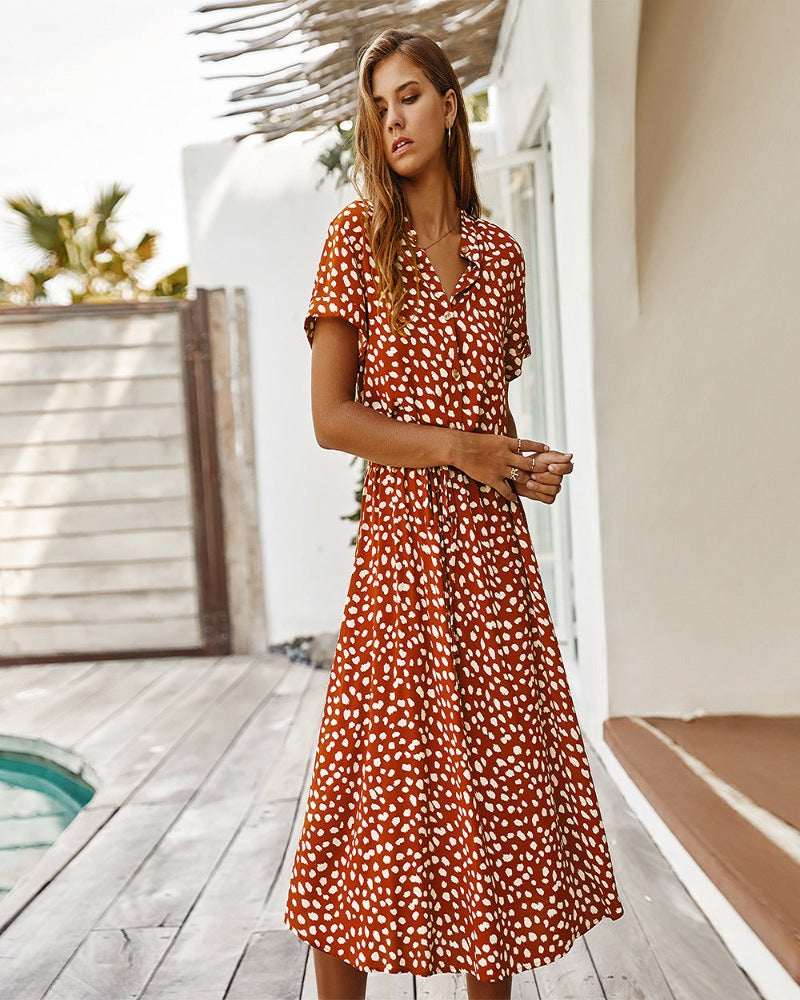 LM | Short-sleeved diva dress