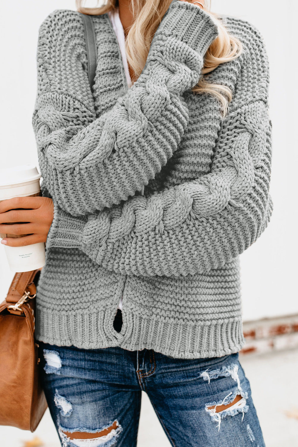 LM | Casual and fashionable winter cardigan