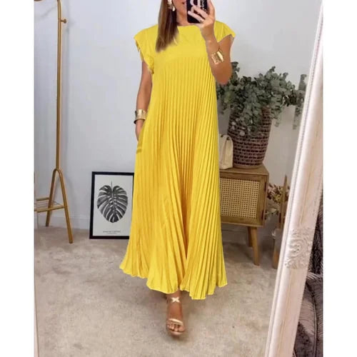 LM | Simple pleated dress