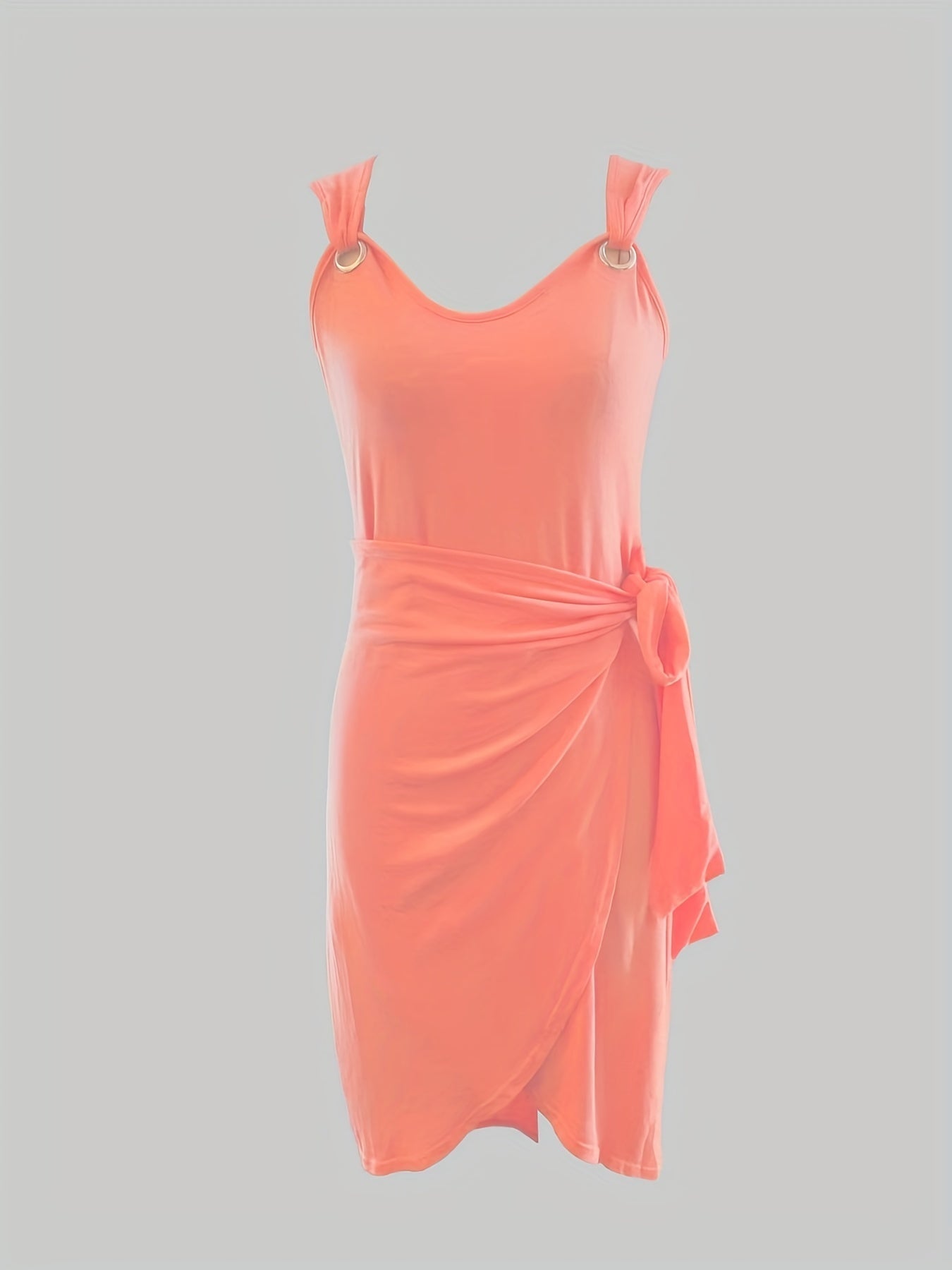 LM | Tie Solid color dress