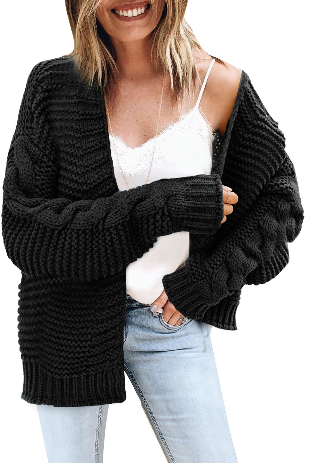 LM | Casual and fashionable winter cardigan