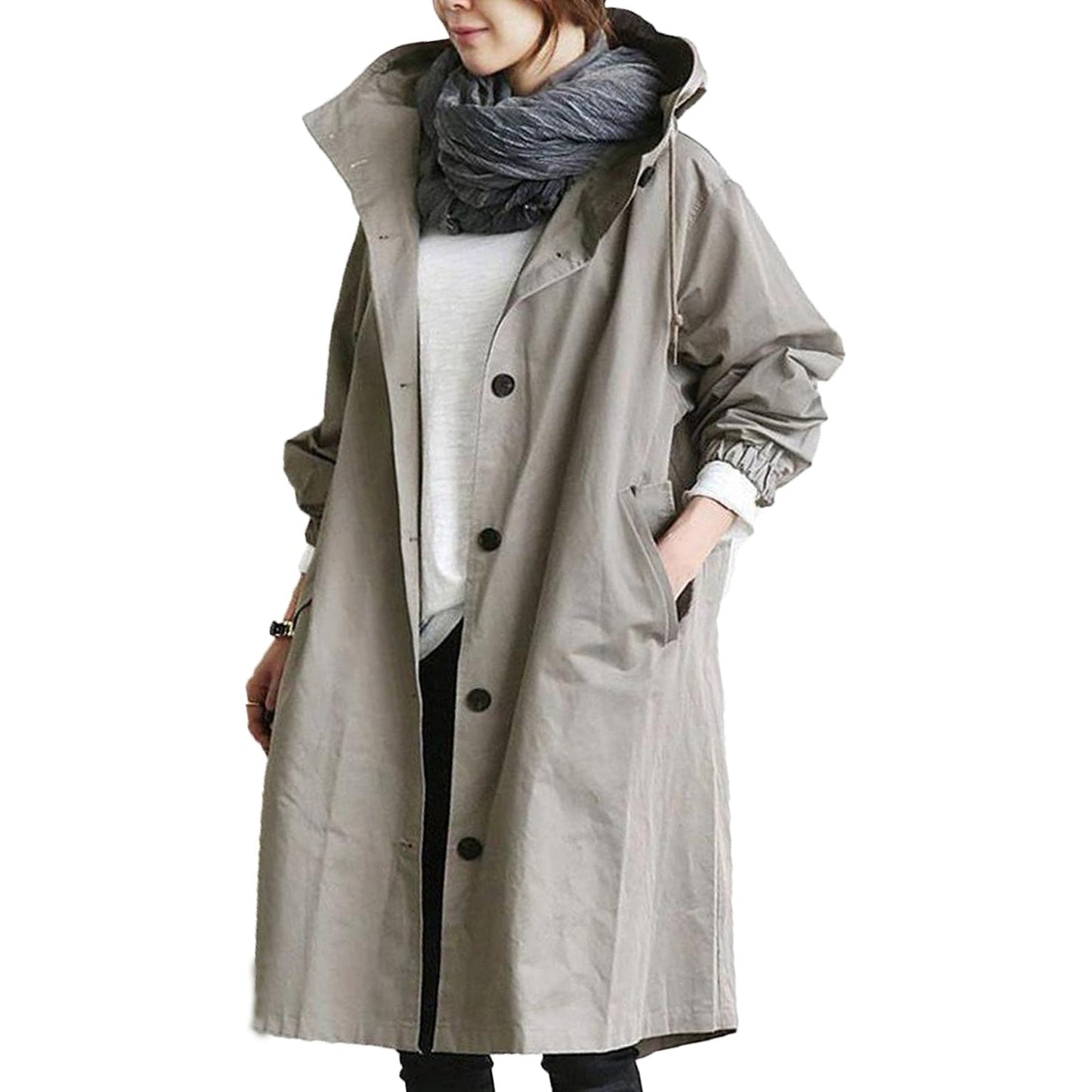 LM | Waterproof long women's mackintosh