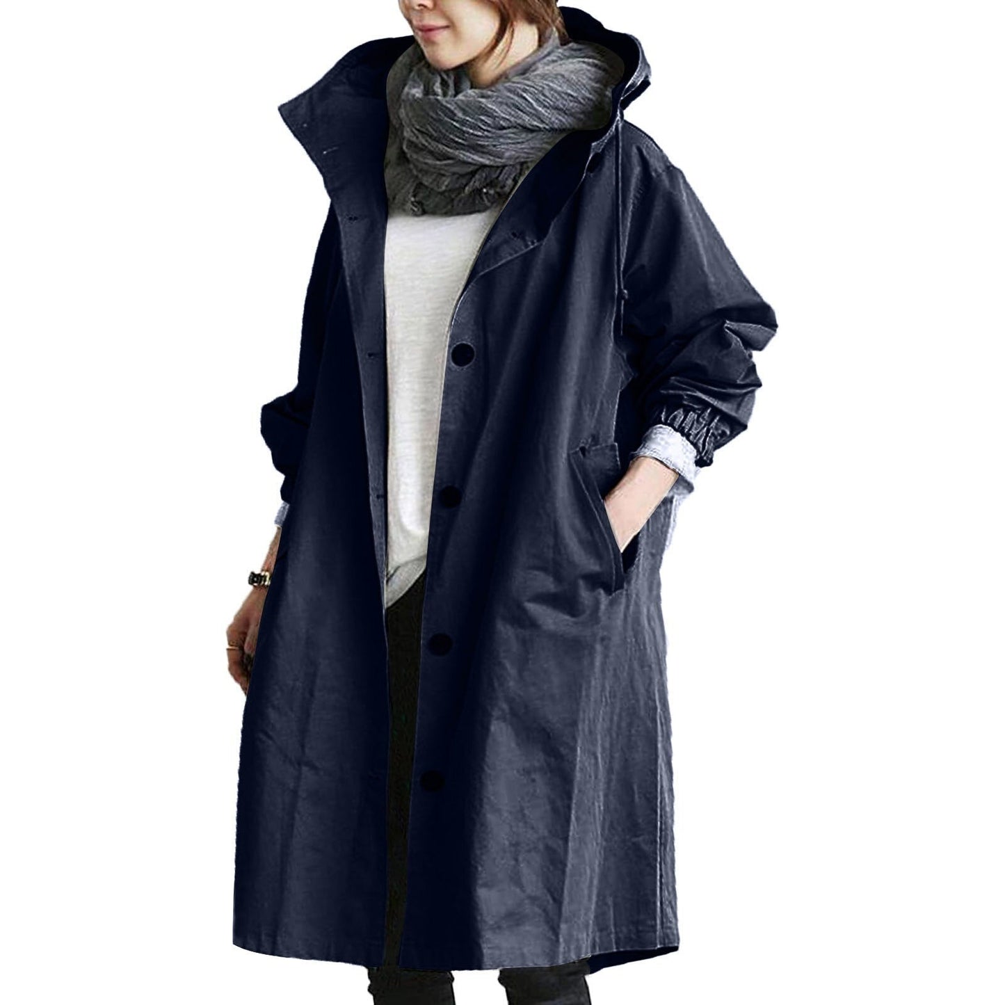 LM | Waterproof long women's mackintosh