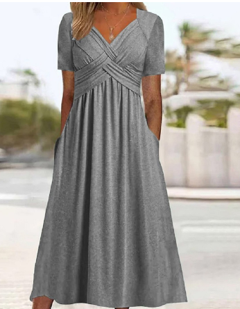LM | Single dress with V-neck
