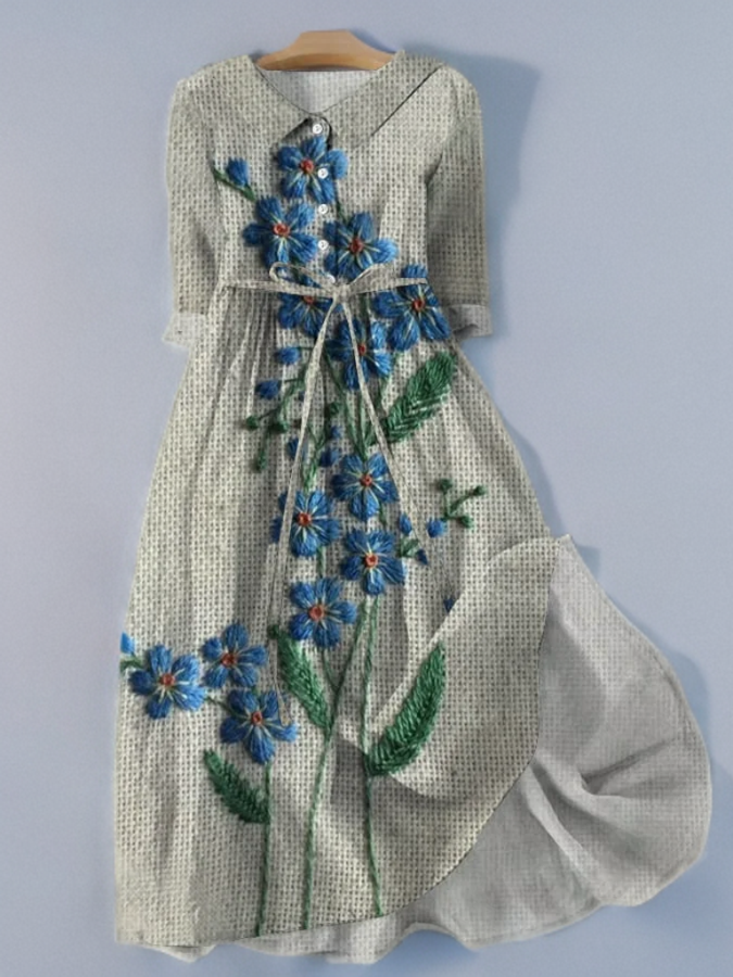 LM | Vintage floral lace dress