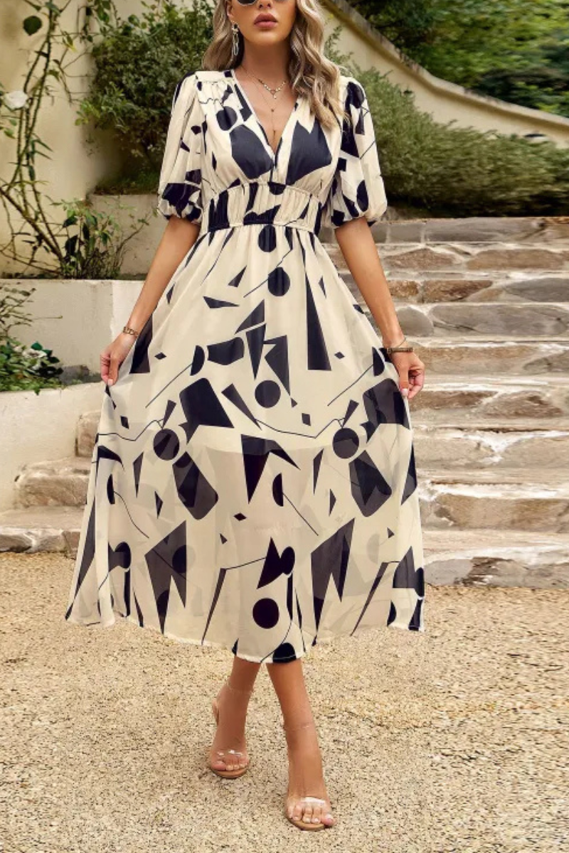 LM | dress temperament summer v-neck dress