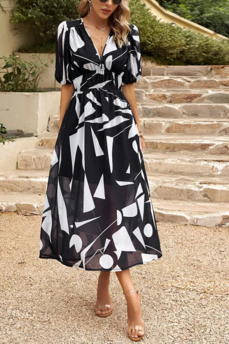 LM | dress temperament summer v-neck dress