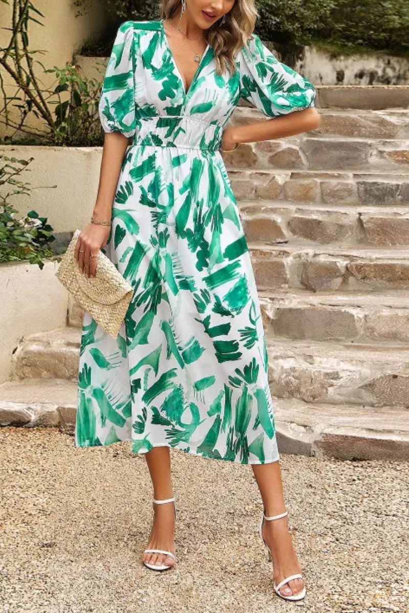 LM | dress temperament summer v-neck dress