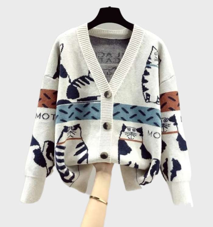 LM | Modern and fashionable winter cardigan