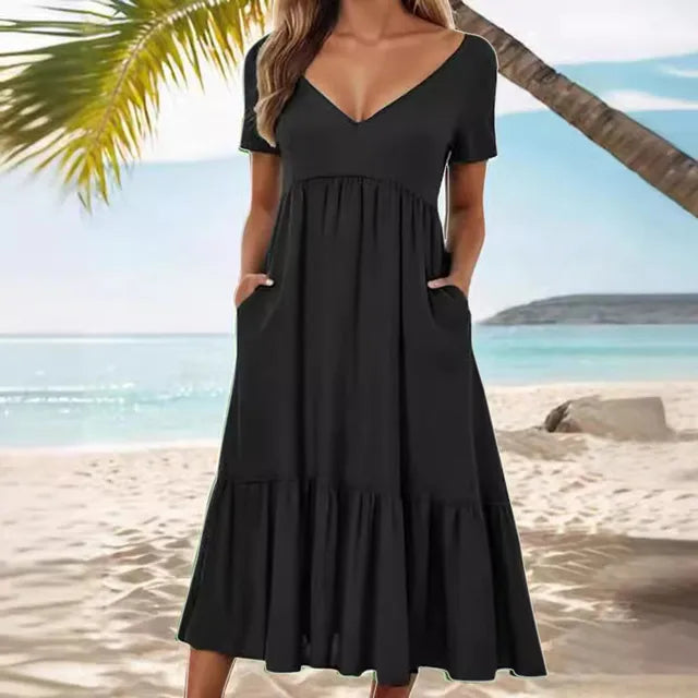 LM | Elegant dress with pockets