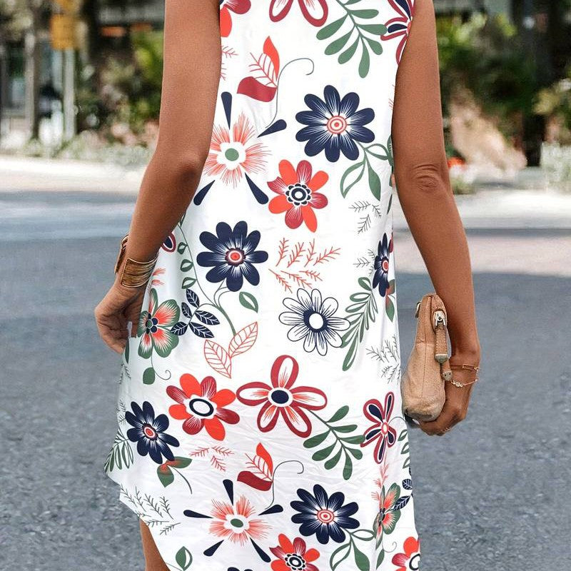 LM | Sleeveless floral dress for women