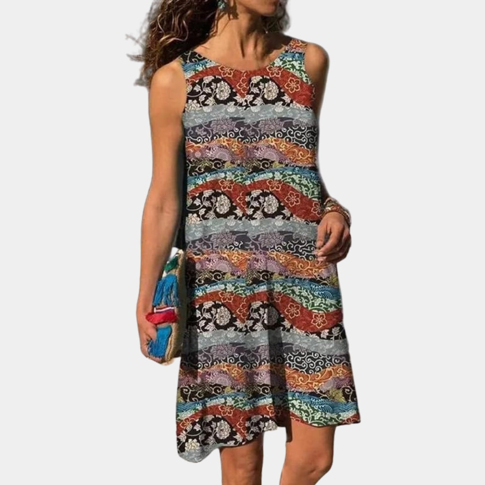 LM | Women's Casual Floral Beach Dress