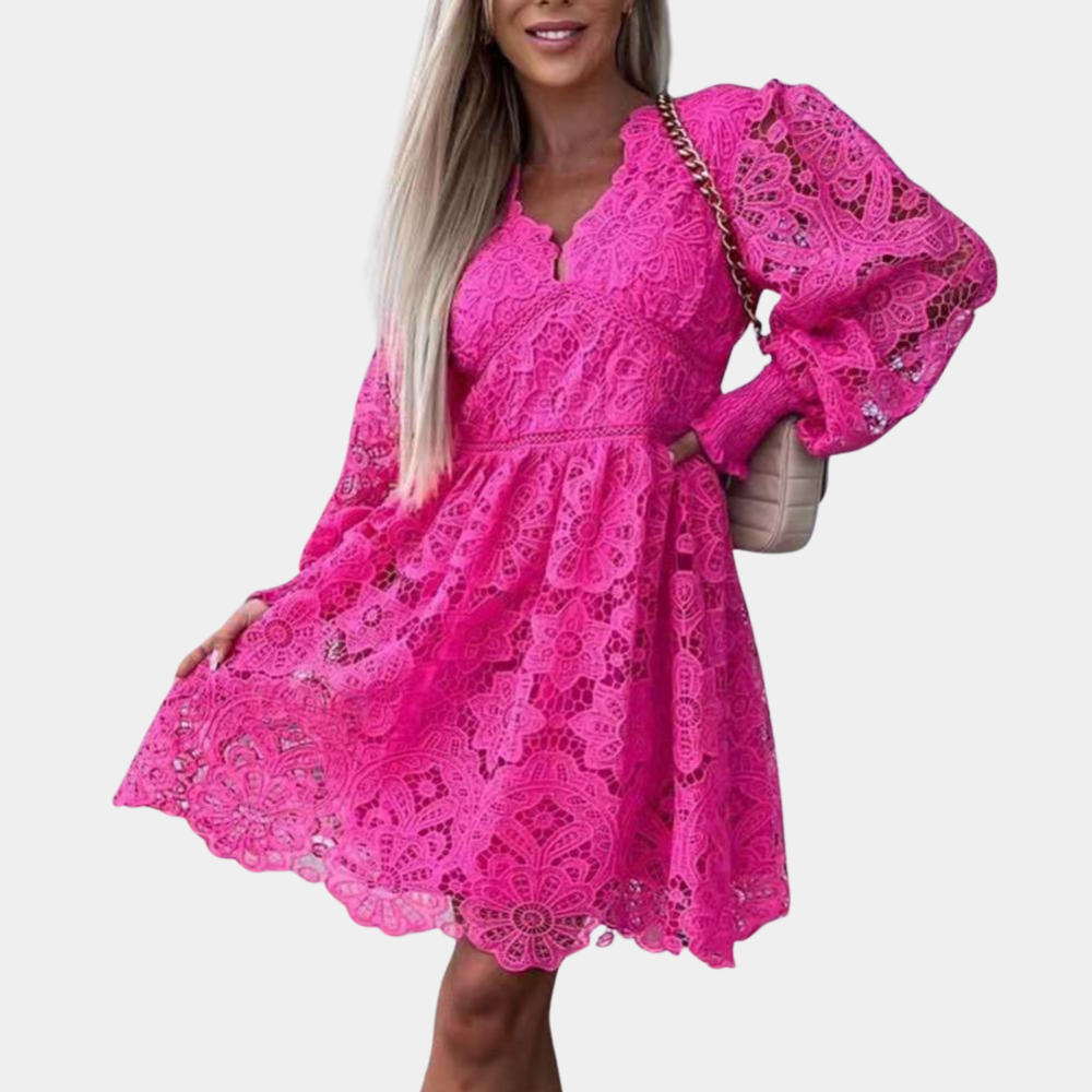 LM | Ladies lace midi dress