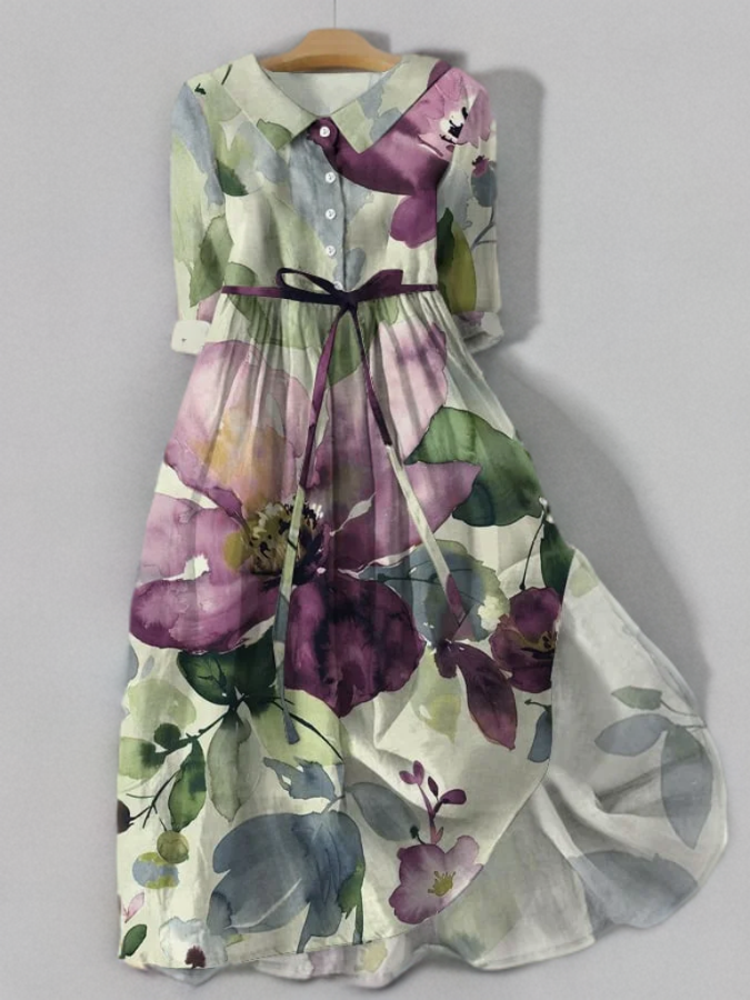 LM | Vintage-style floral lace dress