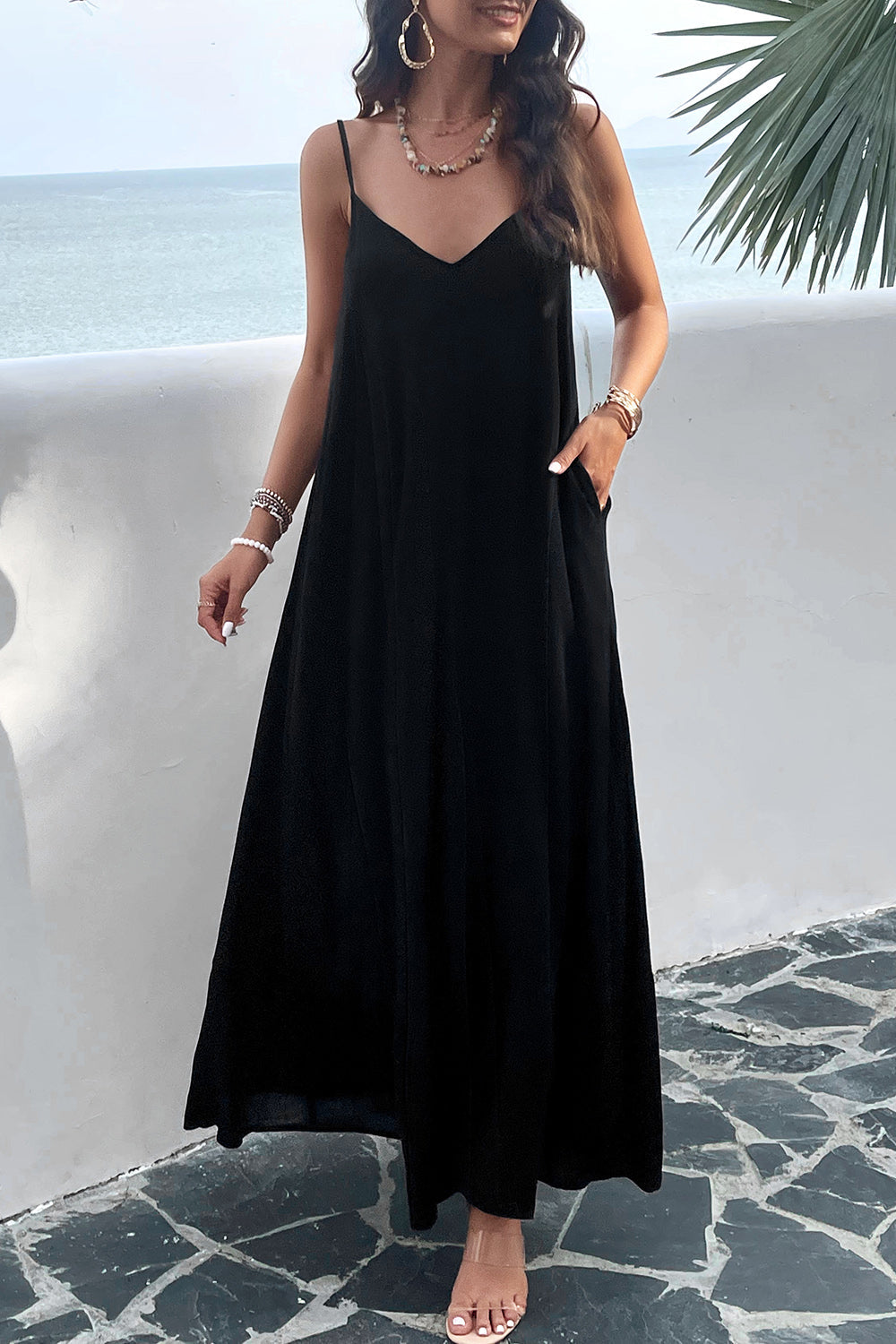LM | Maxine dress with straps and pockets