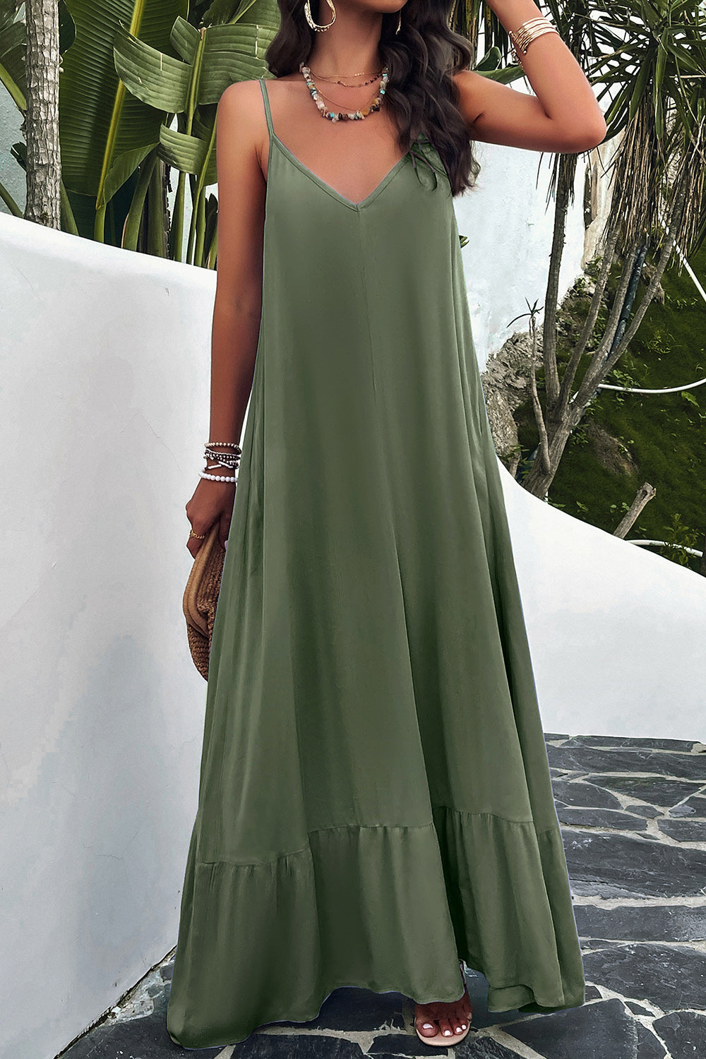 LM | Maxine dress with straps and pockets