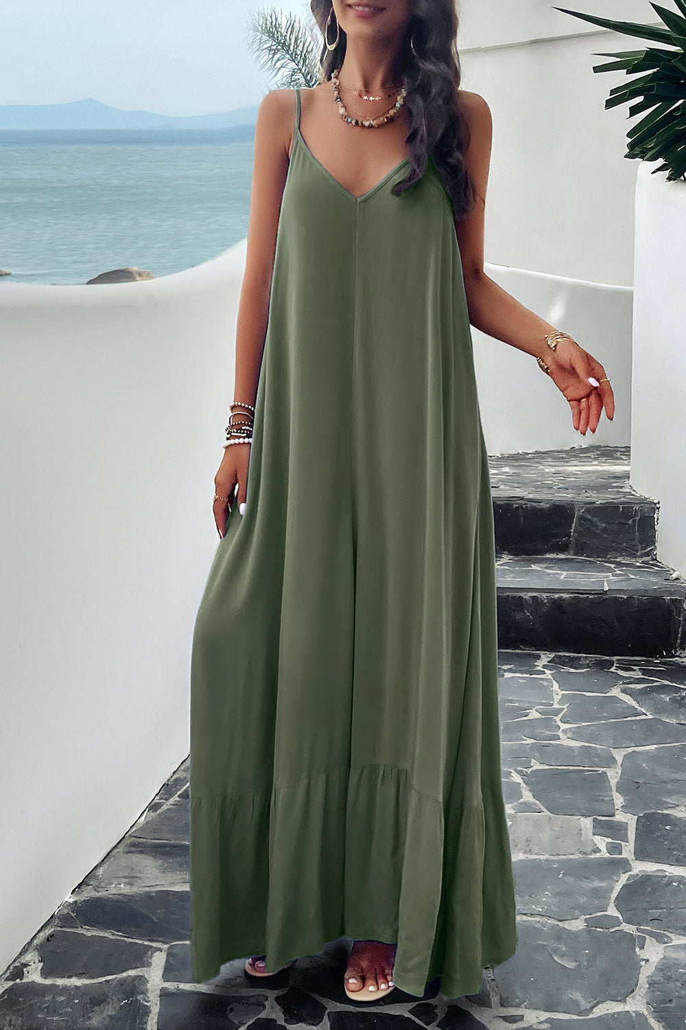 LM | Maxine dress with straps and pockets