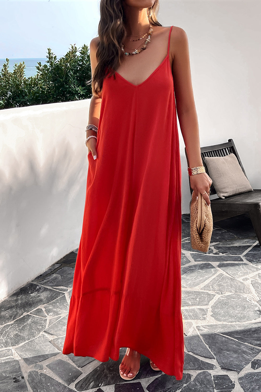 LM | Maxine dress with straps and pockets