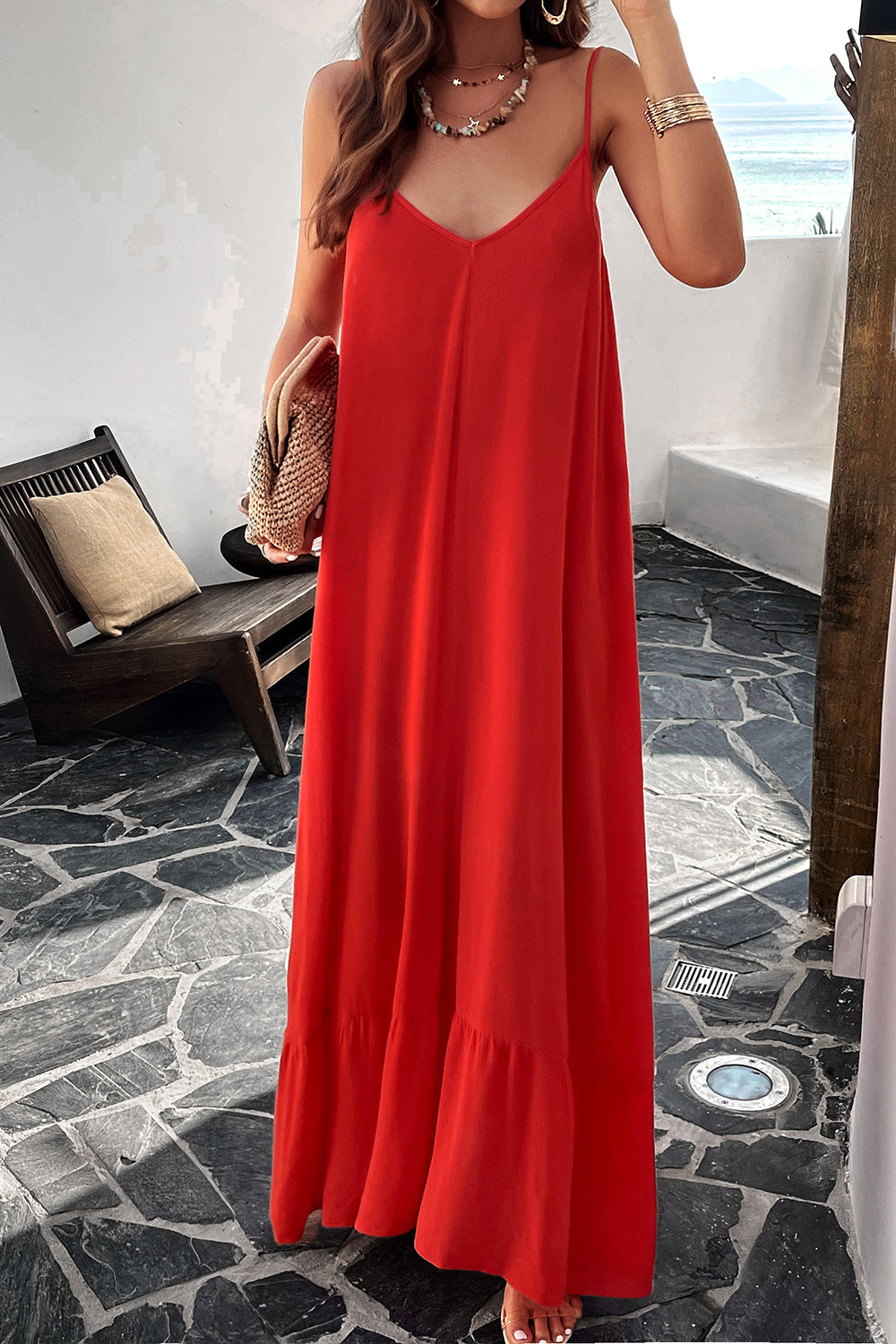 LM | Maxine dress with straps and pockets