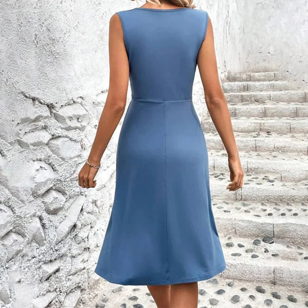 LM | Elegant and lightweight midi dress for women
