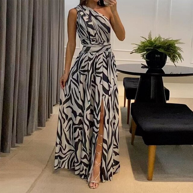 LM | Fashionable dress with print