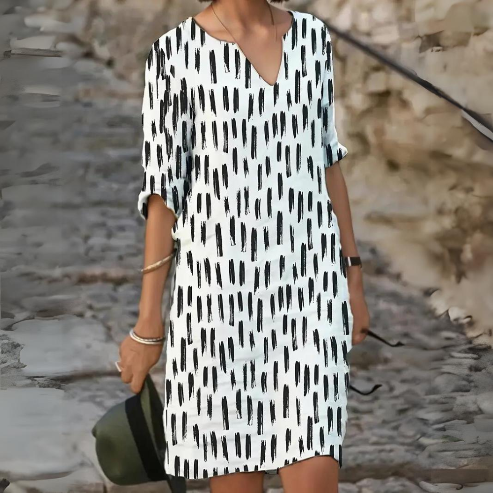 LM | Elegant mosaic dress